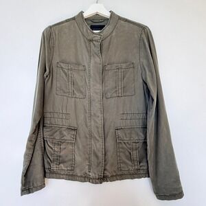 Sanctuary Women's XS Utility Jacket Olive Army Green Cargo Pocket Military Style